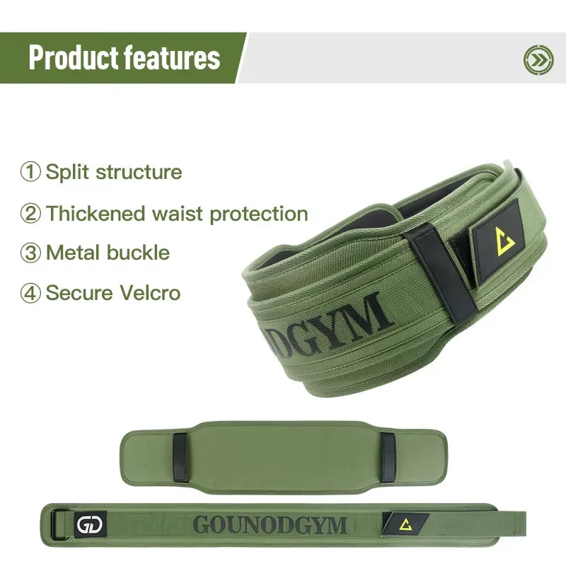 GOUNOD Adjustable Power EVA Powerlifting Belt for Gym Fitness Safety Protection Weightlifting Belt