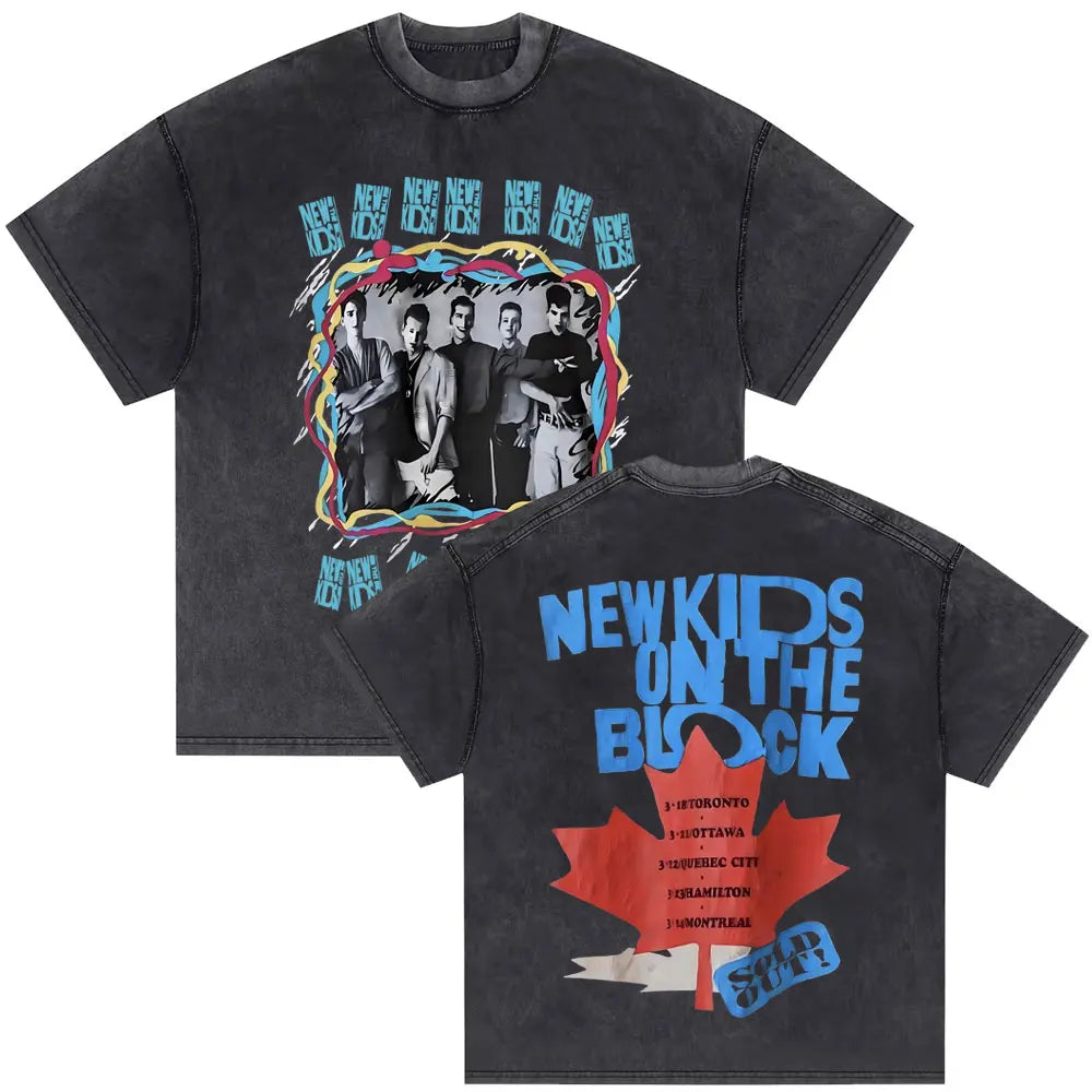 Washed Vintage Backstreet Boys Into The Millennium 2025 Merch T Shirt Men Women Hip Hop Fashion Oversized T-shirt Man Streetwear