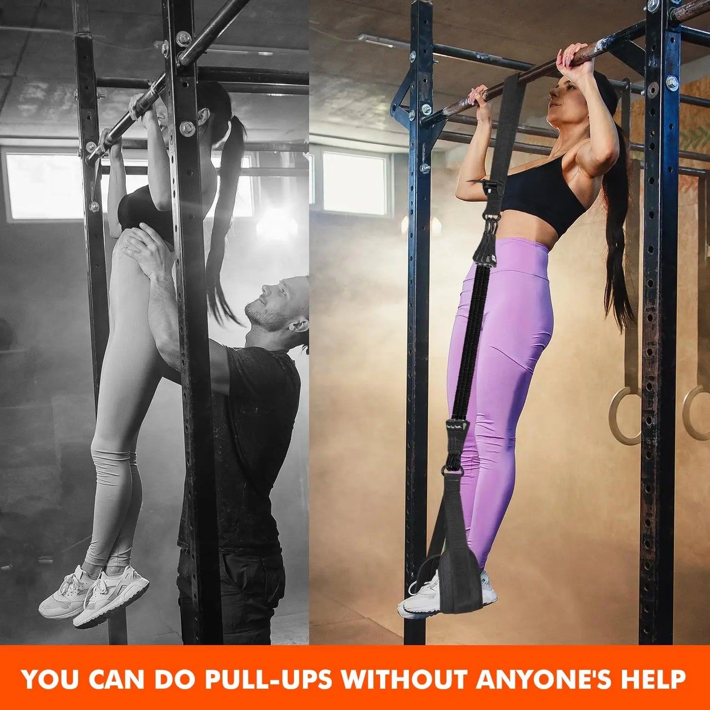 Assisted Belt Pull Up Bands 75-300 LBS Multifunctional Assist Belt Strength Training Fitness Tools High Intensity Pull Up Band