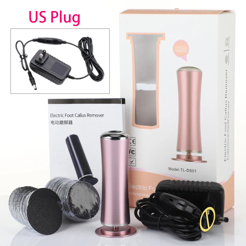 Electric File For Feet Pedicure Machine Dead Skin Remover Callus Foot Grinding Trimmer Rechargeable Foot Care Tool Scrubber New