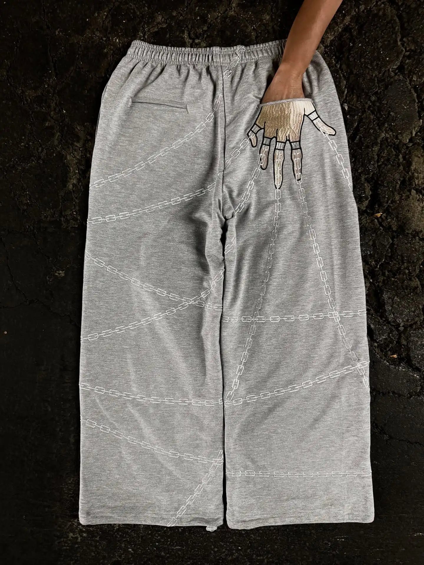 Y2K fashion dragon pattern european youth pants women's city casual jogging pants Harajuku Hip Hop embroidery cargo pants
