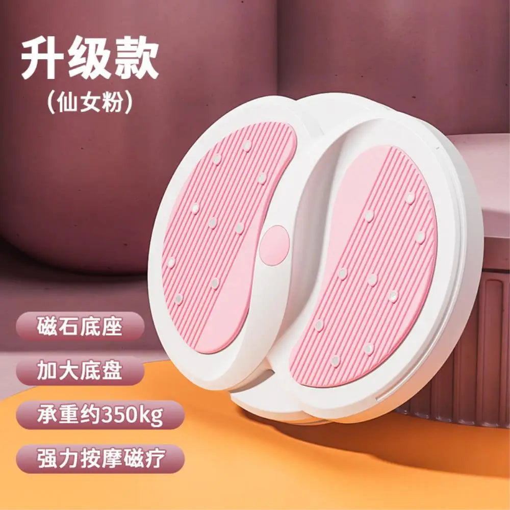 Waist Slimmer Disc Stepper for Women Silent Rotating Fitness Equipment for Home Gym with Resistance Band Rotating Waist Trimmer