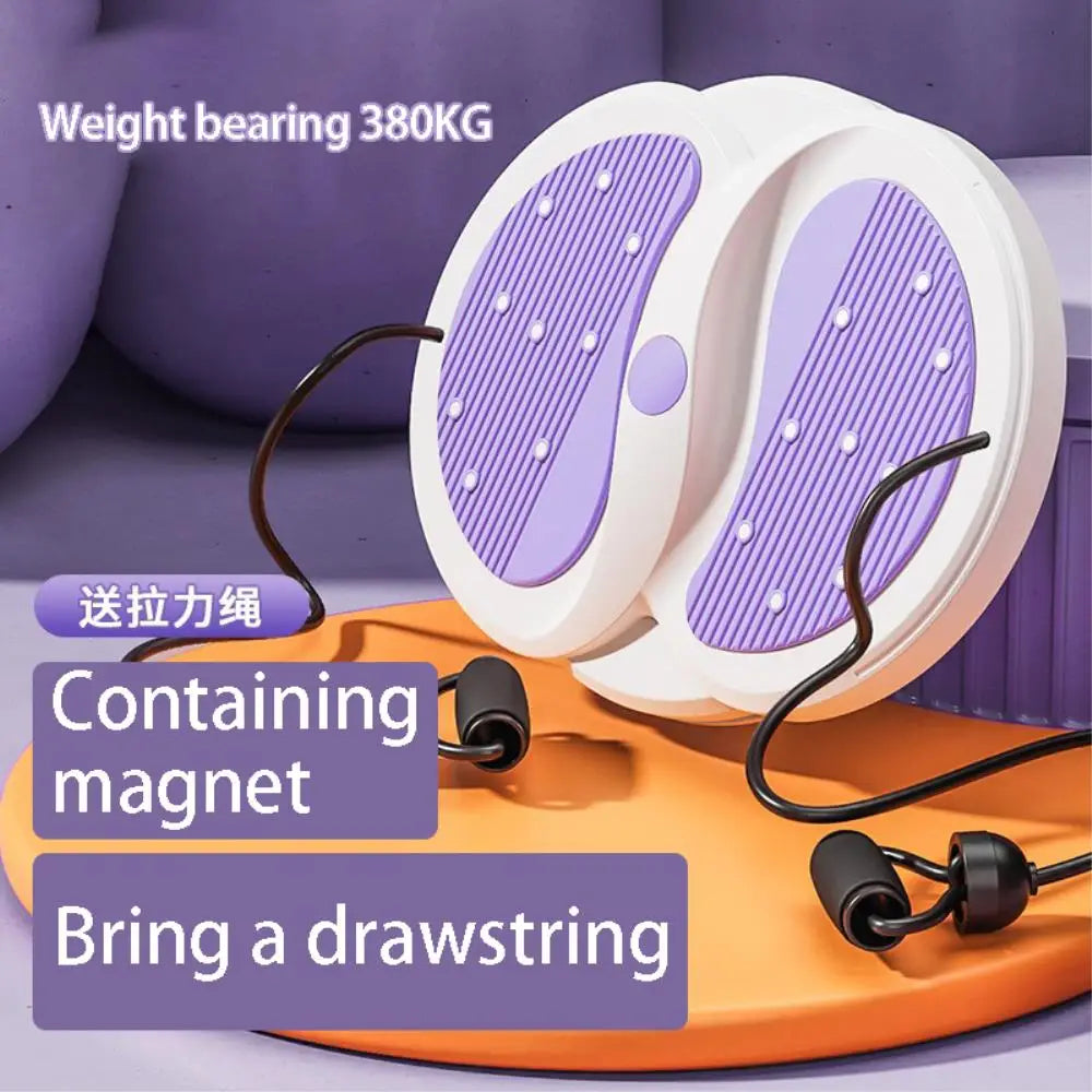 Waist Slimmer Disc Stepper for Women Silent Rotating Fitness Equipment for Home Gym with Resistance Band Rotating Waist Trimmer