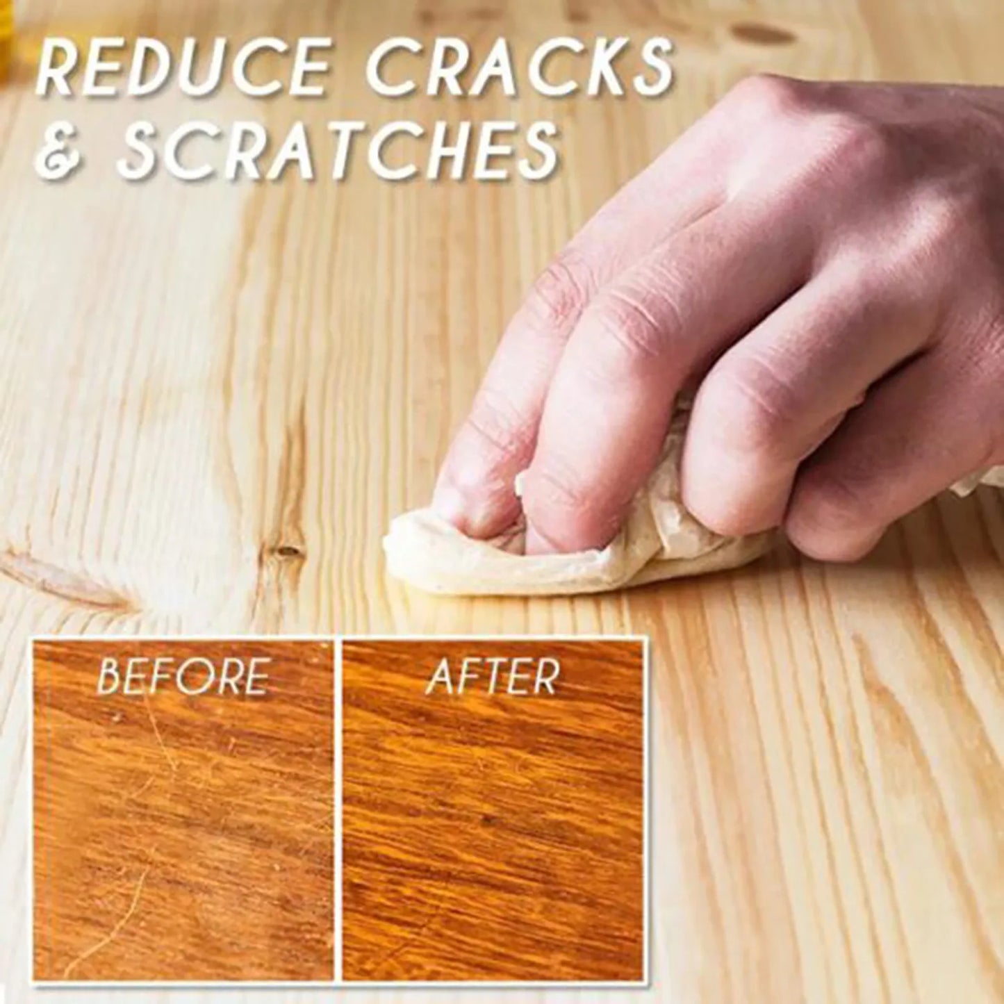 Wood Seasoning Beewax Organic Natural Pure Wax Furniture Care Maintenance Wax Wood Cleaning Polished Complete Solution Cleaning