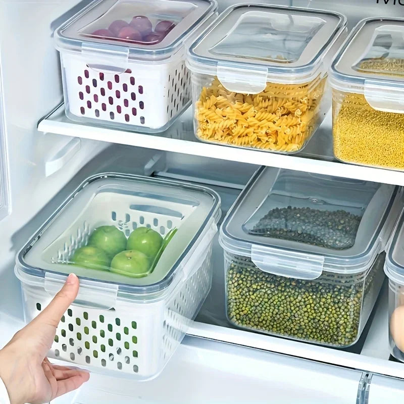 YYMSF Kitchen Cover Refrigerator Frozen Fresh Food Sealed Fresh-keeping Box