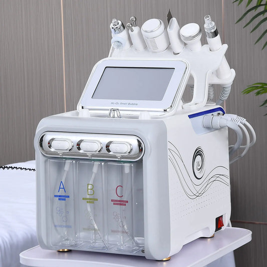 The New 6 In 1 Aqua Peeling Lift Skin Bubble Oxygen Machine Skin Care Cleansing Facial beauty Equipment