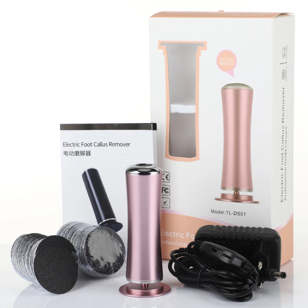 Electric File For Feet Pedicure Machine Dead Skin Remover Callus Foot Grinding Trimmer Rechargeable Foot Care Tool Scrubber New