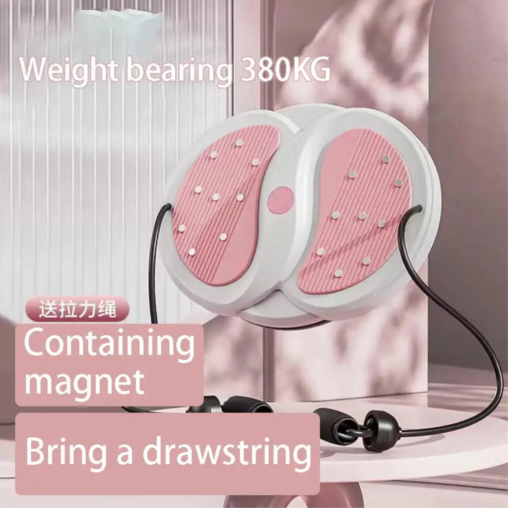 Waist Slimmer Disc Stepper for Women Silent Rotating Fitness Equipment for Home Gym with Resistance Band Rotating Waist Trimmer