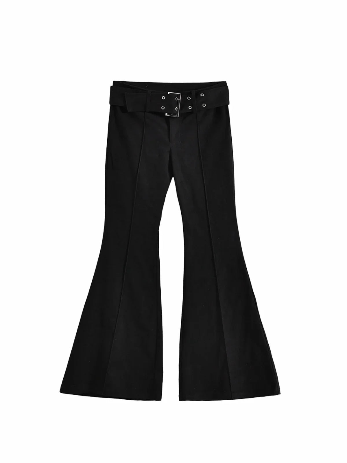 Women's Black Flare Pants Y2k Retro Emo 2000s Streetwear Fashion Trousers Harajuku Wide Yoga Pants 90s Aesthetic Clothes