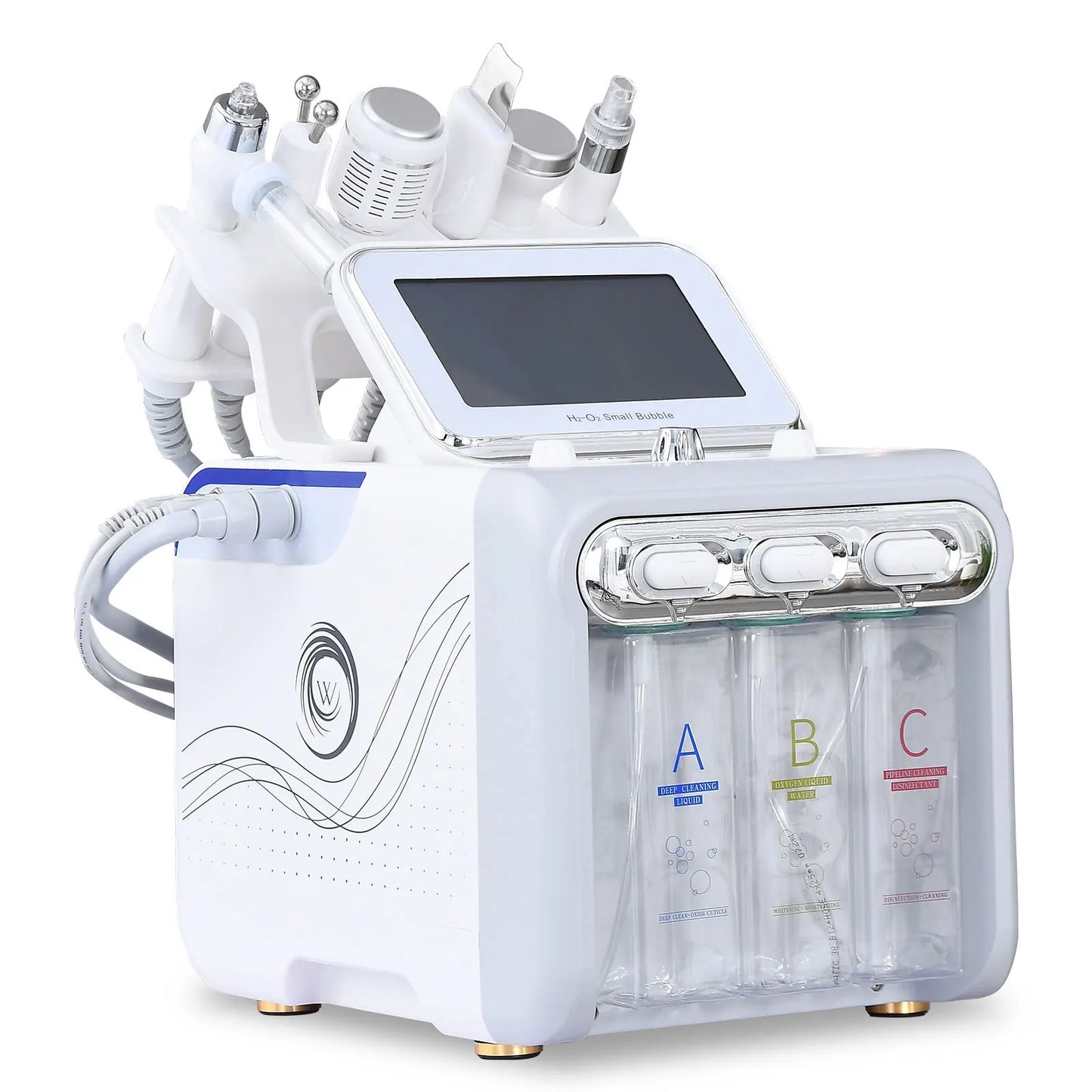 The New 6 In 1 Aqua Peeling Lift Skin Bubble Oxygen Machine Skin Care Cleansing Facial beauty Equipment