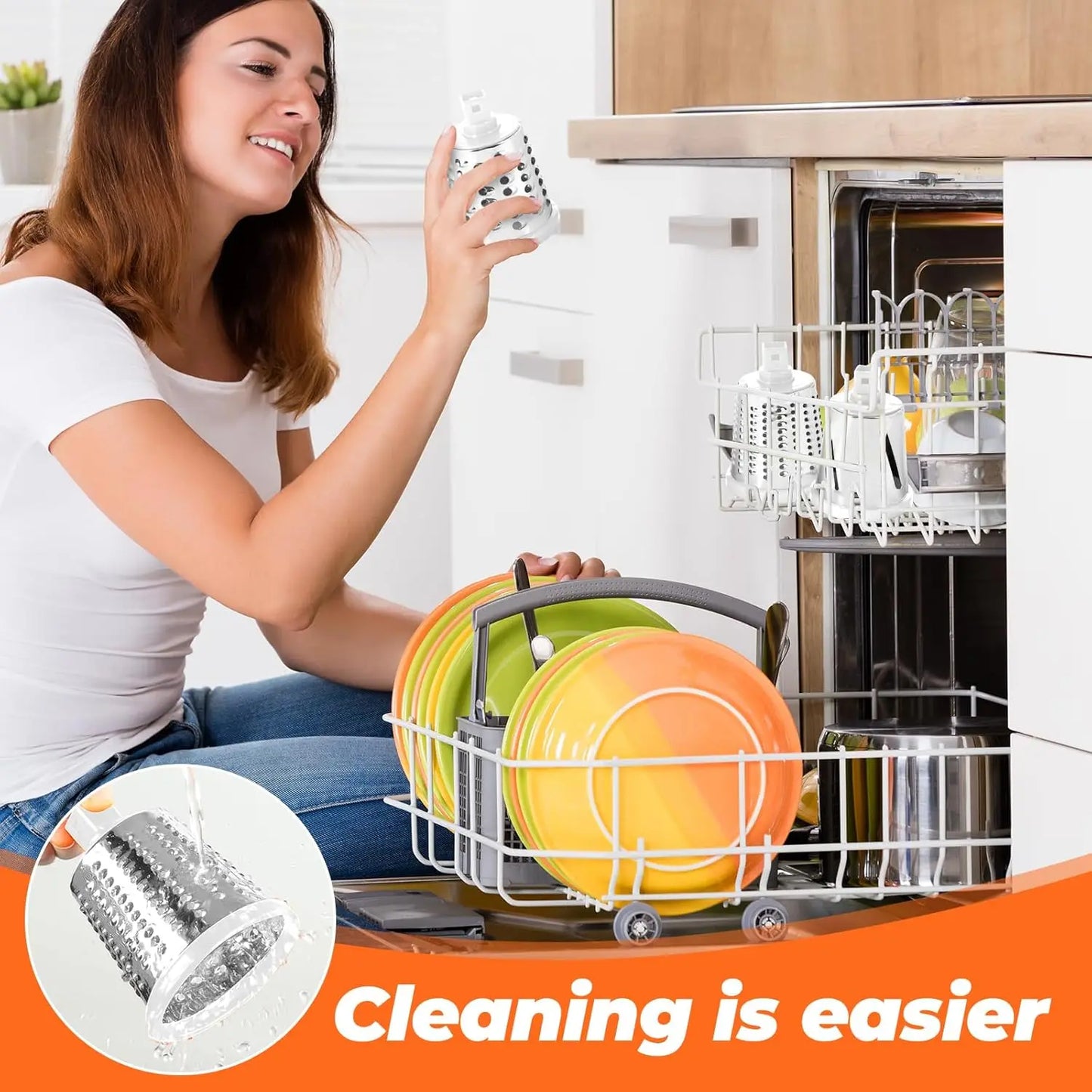 Multi-Purpose Rotary Graters Kitchen Mandoline Vegetable Slicer Cheese Slicer Shredder Potato Grinder For Nut Onion Carrot YY002