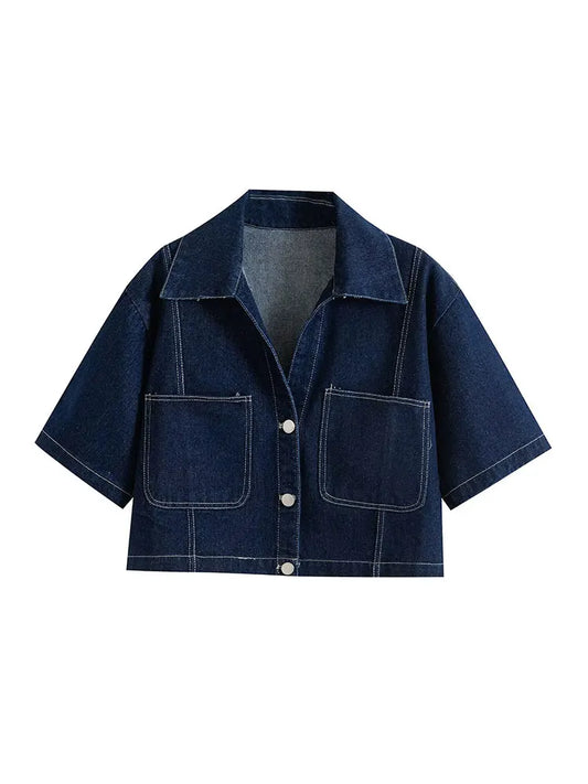 Nlzgmsj Summer Women's Casual Sets Fashion Mini Skirt Shorts Sets Denim Short Shirt Top Sets For Women Street Women Outfit