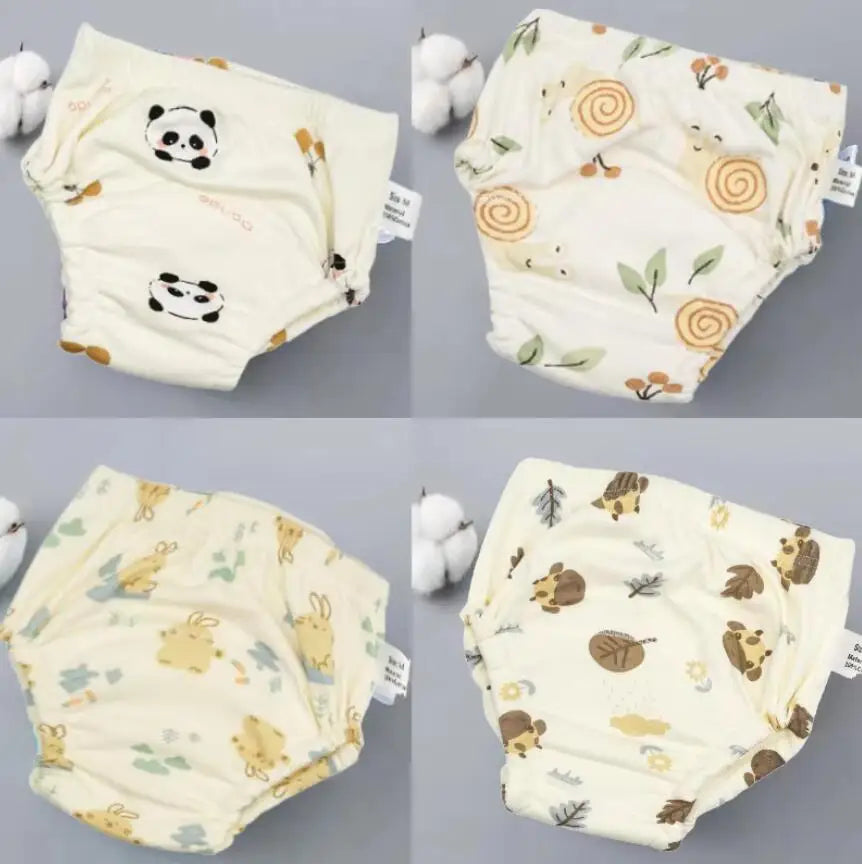 Organic Natural Cotton Soft Baby Training Pants Toddler Toilet Potty learning Underwear Waterproof Panties For Girls Boys Unisex
