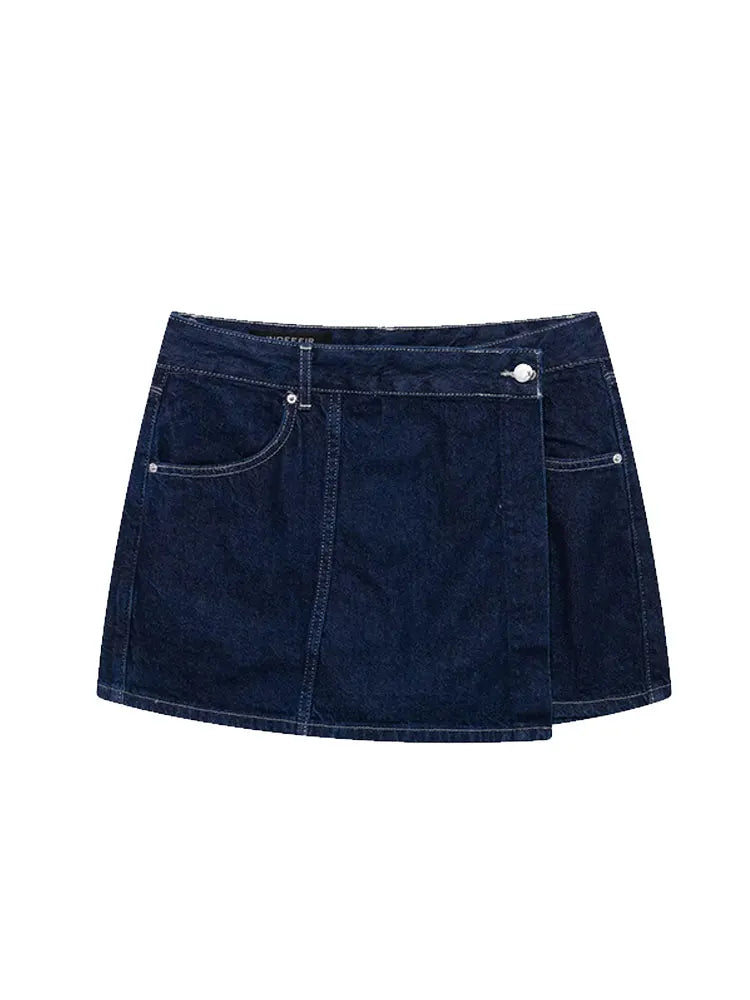 Nlzgmsj Summer Women's Casual Sets Fashion Mini Skirt Shorts Sets Denim Short Shirt Top Sets For Women Street Women Outfit