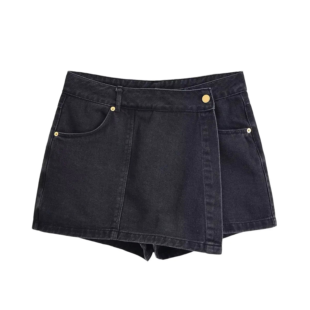Nlzgmsj Summer Women's Casual Sets Fashion Mini Skirt Shorts Sets Denim Short Shirt Top Sets For Women Street Women Outfit