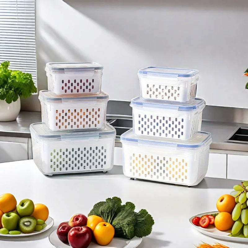 YYMSF Kitchen Cover Refrigerator Frozen Fresh Food Sealed Fresh-keeping Box