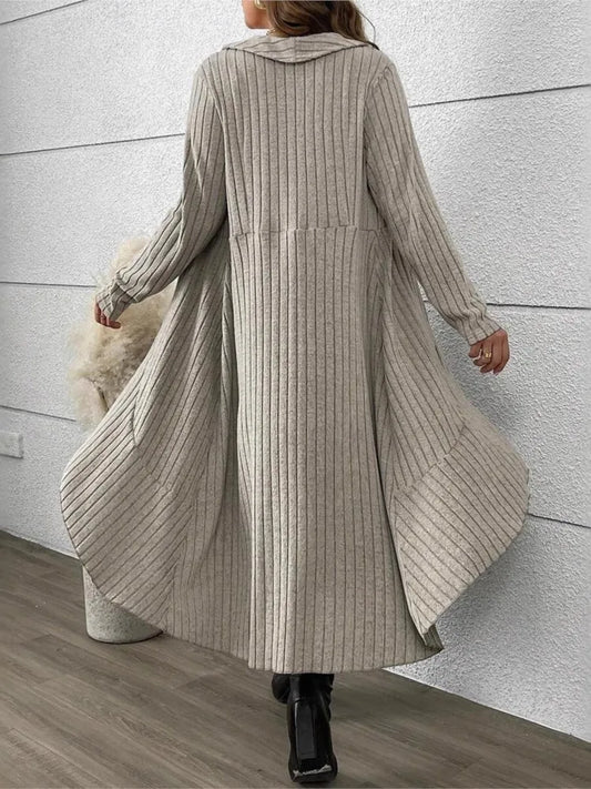 Woman's Fashion Knitted Cardigan Dress Checkered Print Sleeveless Sling Midi Skirt Ladies Autumn Winter Comfort Loose Vestidos