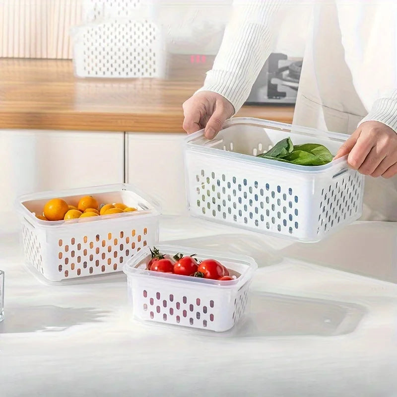 YYMSF Kitchen Cover Refrigerator Frozen Fresh Food Sealed Fresh-keeping Box