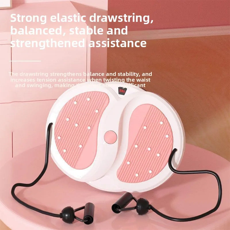 Waist Slimmer Disc Stepper for Women Silent Rotating Fitness Equipment for Home Gym with Resistance Band Rotating Waist Trimmer