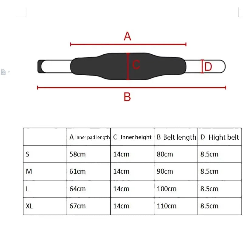 GOUNOD Adjustable Power EVA Powerlifting Belt for Gym Fitness Safety Protection Weightlifting Belt