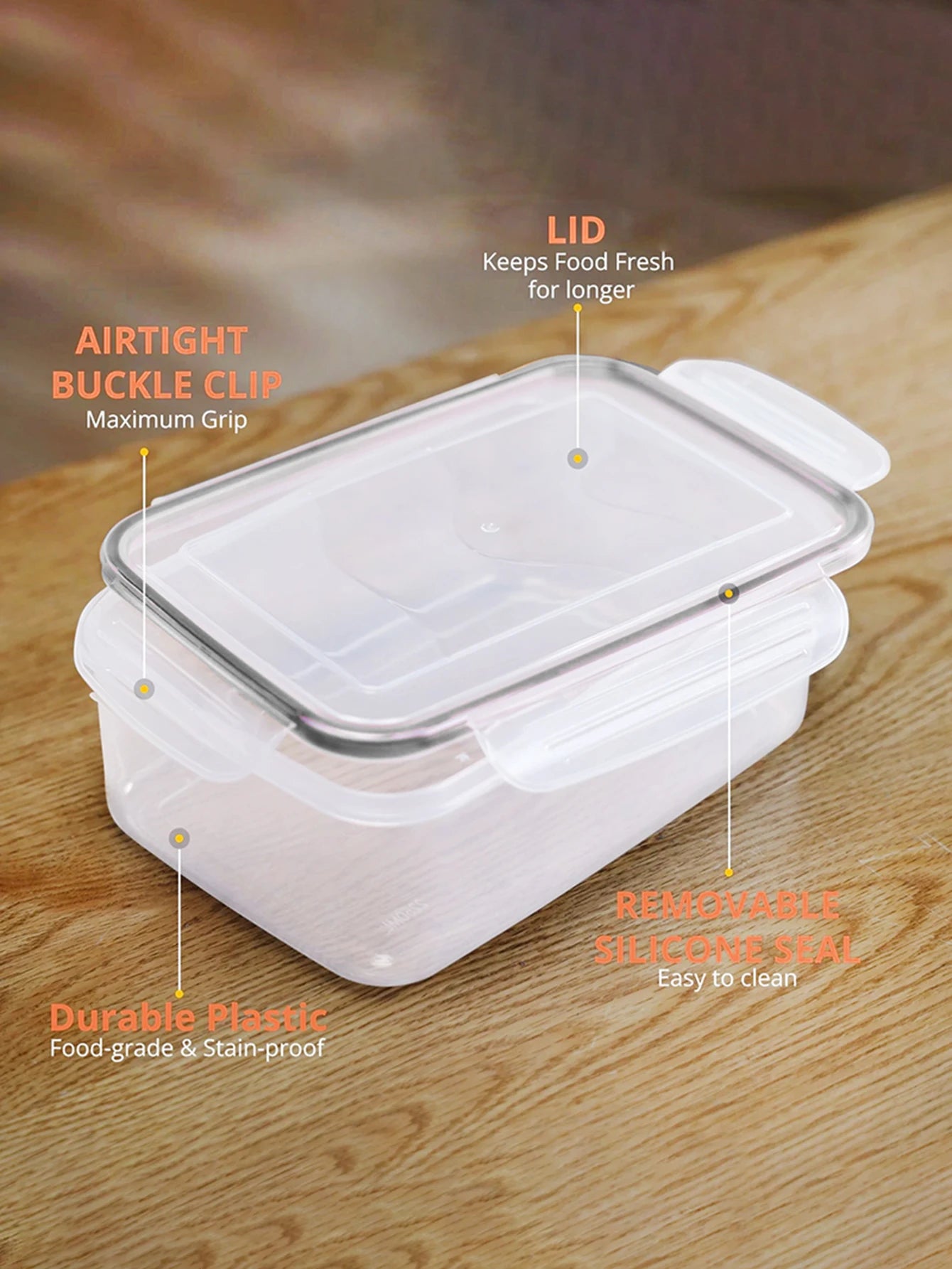 24 Pcs Food Storage Containers Set for Fruits Vegetables Restaurant Kitchen Includes Storage Labels And Pens