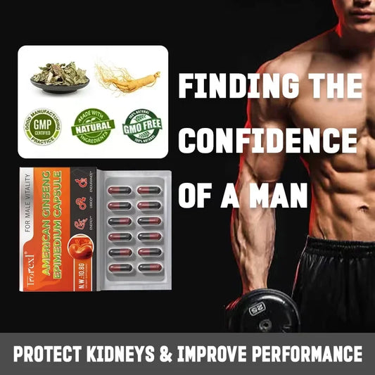 Powerful High Purity Epimedium Supplements Natural Organic Manhood Erection Pill Improve Performance and Increase Size
