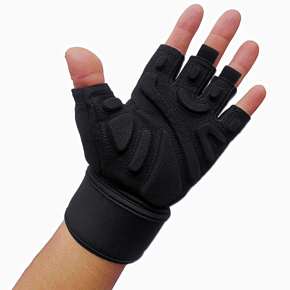 Half Finger Bodybuilding Gym Gloves Weightlifting Dumbbell Kettlebell Training Workout Fitness Gloves For Man Women