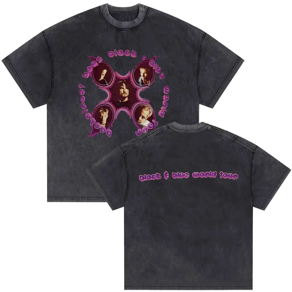 Washed Vintage Backstreet Boys Into The Millennium 2025 Merch T Shirt Men Women Hip Hop Fashion Oversized T-shirt Man Streetwear