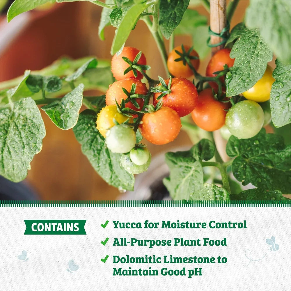 Organic Potting Mix Premium Blend Soil Moisture Control All-Purpose Fertilizer Container Gardening Herbs Vegetables Flowers pH