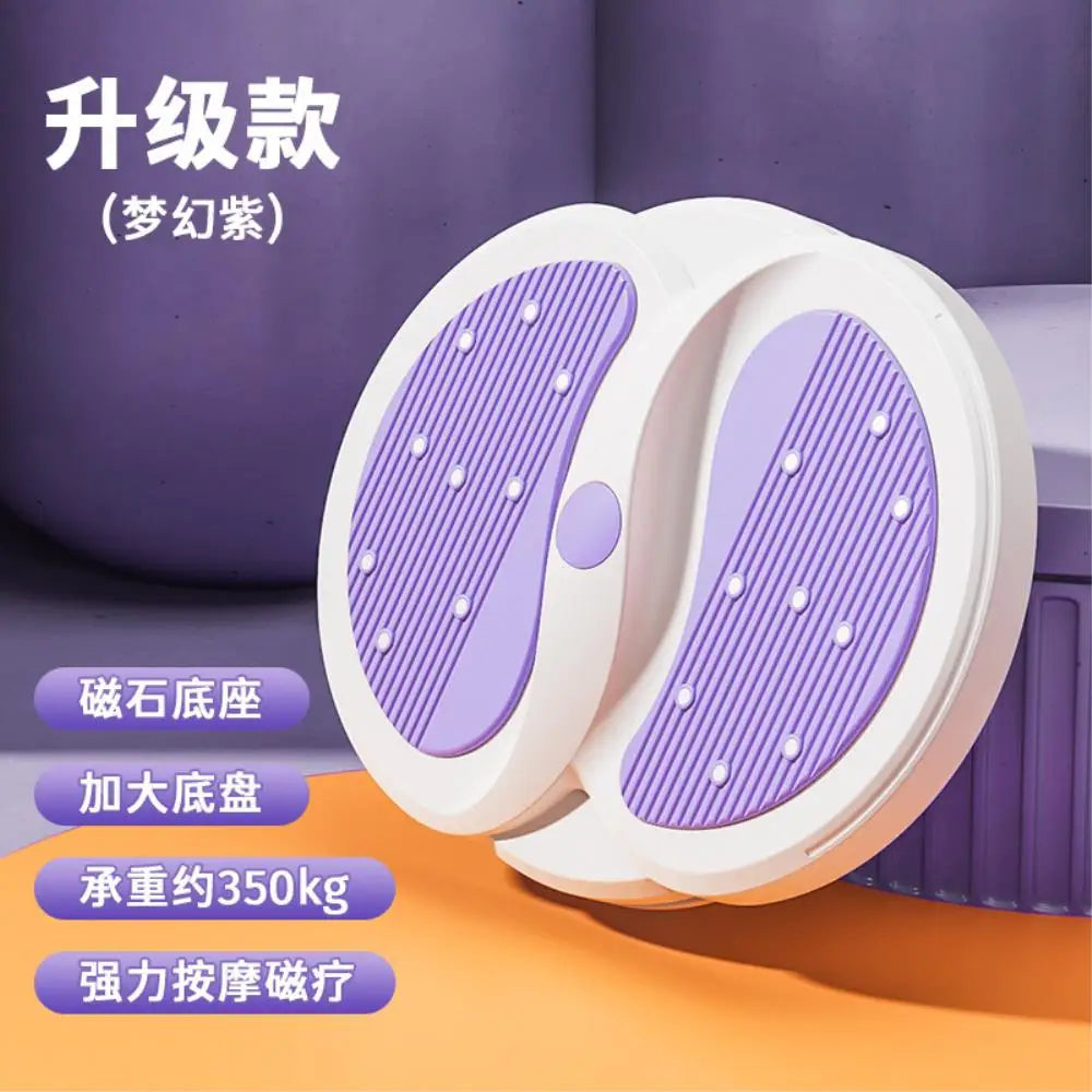 Waist Slimmer Disc Stepper for Women Silent Rotating Fitness Equipment for Home Gym with Resistance Band Rotating Waist Trimmer