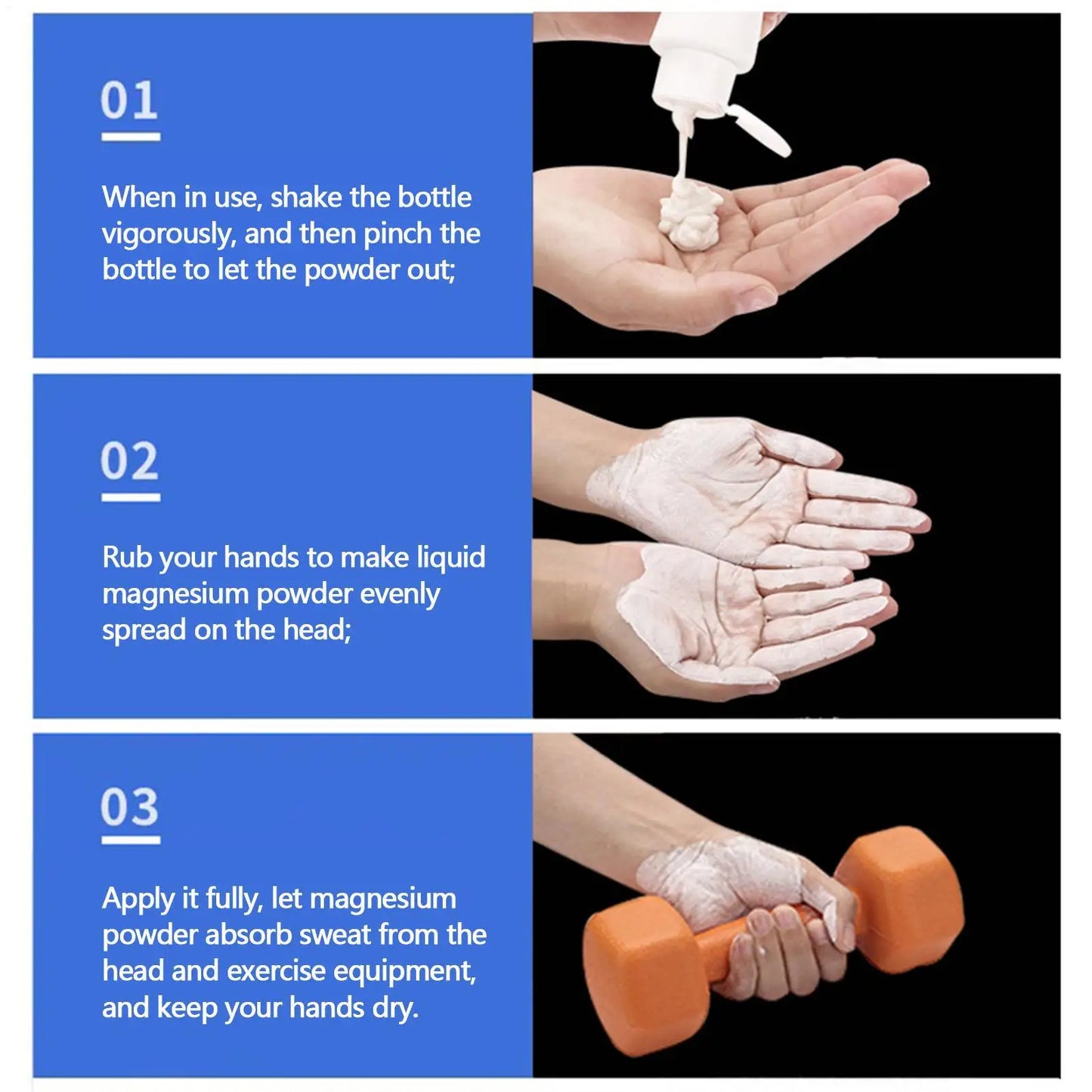 30/50/100ml LiquidChalk Sports Magnesium Powder Grip Anti Slip Grip Lifting Cream For Fitness Weight Lifting Climbing Gym Sport