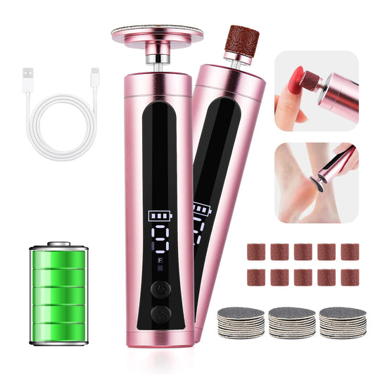 Electric Foot File Cuticle Callus Remover Machine Foot Dead Skin Electric Eliminator Pedicure Tools Heel Care Foot Grinder