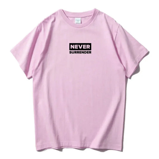 Never Surrender Tee Charlie Kirk Freedom T-shirt Cotton O-neck Short Sleeve Male Tshirts Casual Loose Fashion Men/Women T Shirt