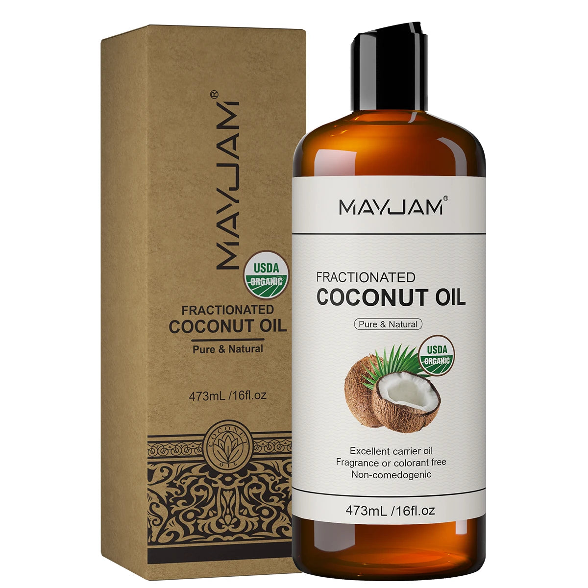 USDA Organic Sunflower Seed for Skin & Hair Cold-Pressed Pure Natural Sweet Almond Moroccan Argan Massage Oil Moisturizing