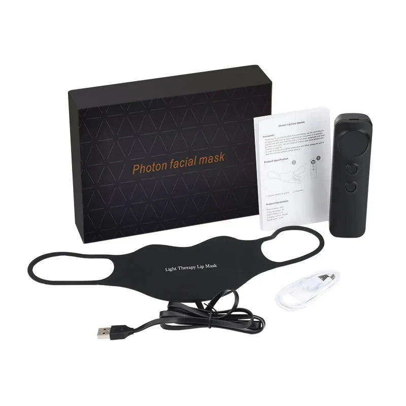 4 Modes Photon Lip Beauty Instrument Led Lip Mask Infrared Light Therapy Reduce Lip Line Brighten Lip Color Face Masks Skin Care