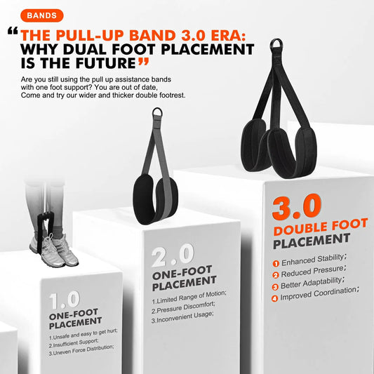 Assisted Belt Pull Up Bands 75-300 LBS  Multifunctional Assist Belt Strength Training Fitness Tools High Intensity Pull Up Band