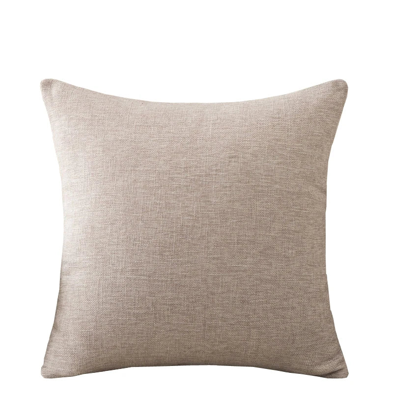 Solid Sofa Cushion Cover 30X50/40X4045X45/40X60/50X50/55X55/60X60 Cozy Linen Home Office Throw Pillow Cover Case