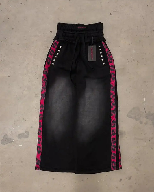 American Street Trend 2000s Fashion Double waist Pants New Hip Hop Men Women Jogger Drawstring Sweatpants Loose Cargo Trousers