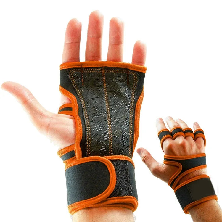 Fitness gloves, crossfit palm protection sports gloves, pressure wrist guards, training weightlifting gloves