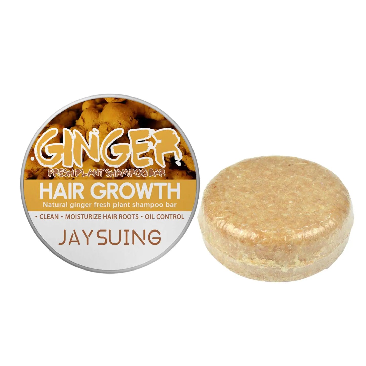 60g Hair Darkening shampoo ginger Solid Repair Shampoo Soap Natural Organic Conditioner Strong Roots Soap Hair Bar Hair Care