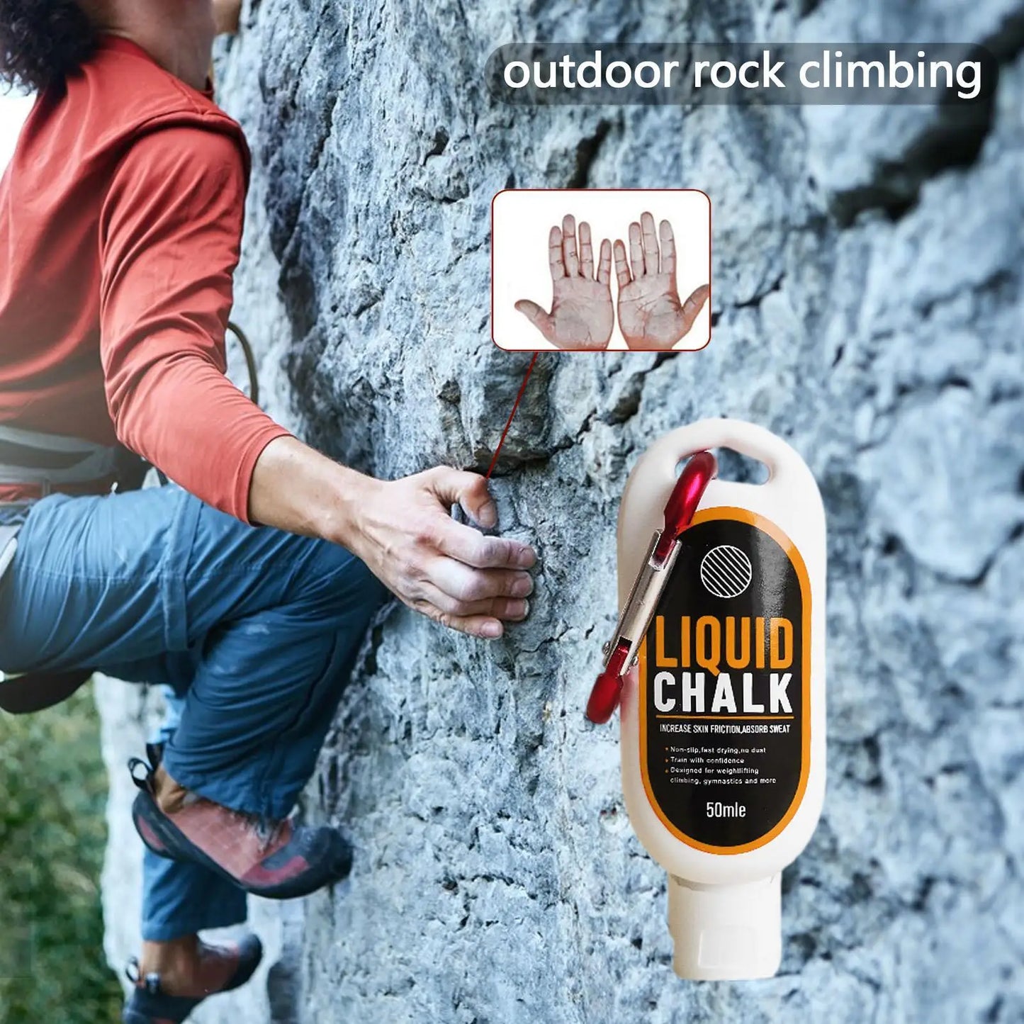 30/50/100ml LiquidChalk Sports Magnesium Powder Grip Anti Slip Grip Lifting Cream For Fitness Weight Lifting Climbing Gym Sport