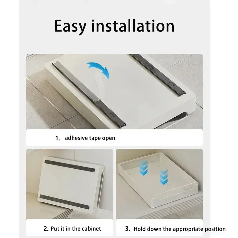 Cabinet pull-out basket pull-out kitchen storage rack under sink deep cabinet dish drawer storage box tray spice box storage rac