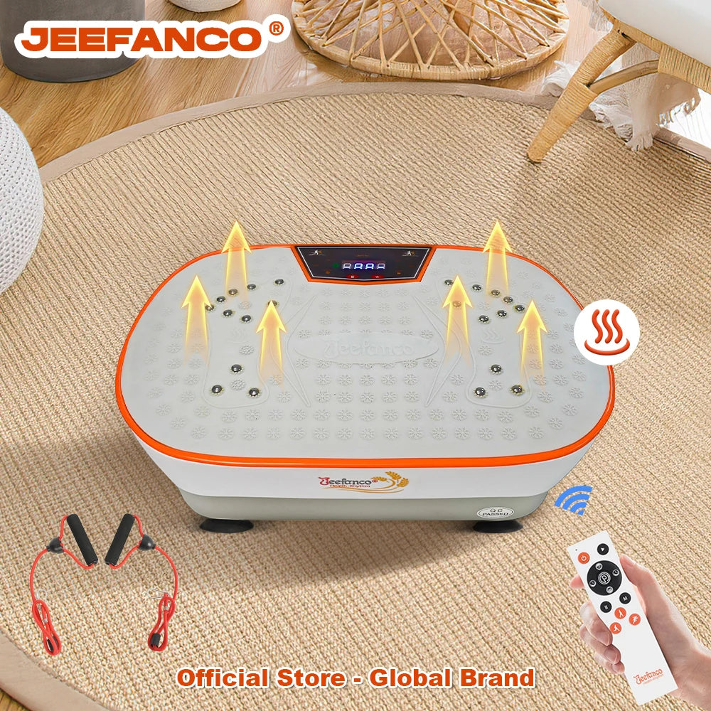 Jeefanco Vibration Plate Seniors & Teens Silicone Surface Magnetic Heating Fitness Home Efficient Resonance Fitness Machine