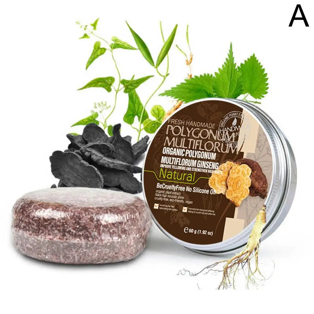 60g Hair Darkening shampoo ginger Solid Repair Shampoo Soap Natural Organic Conditioner Strong Roots Soap Hair Bar Hair Care