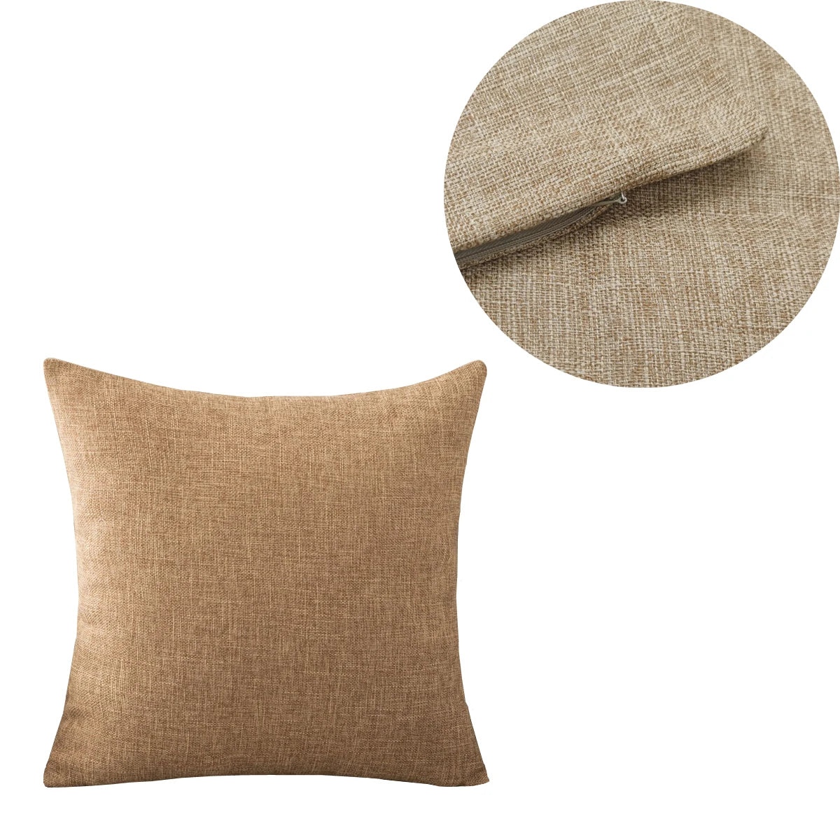 Solid Sofa Cushion Cover 30X50/40X4045X45/40X60/50X50/55X55/60X60 Cozy Linen Home Office Throw Pillow Cover Case