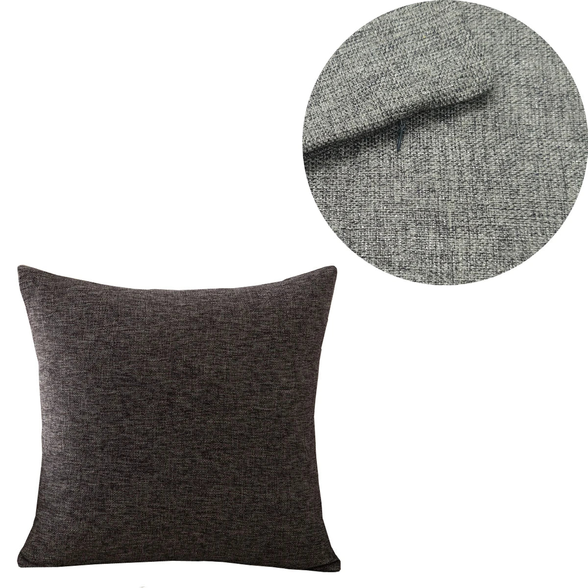 Solid Sofa Cushion Cover 30X50/40X4045X45/40X60/50X50/55X55/60X60 Cozy Linen Home Office Throw Pillow Cover Case