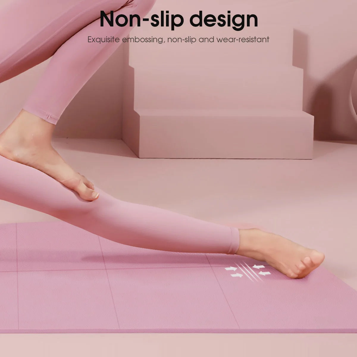 Pink Foldable Yoga Mat Eco Friendly EVA Folding Travel Fitness Exercise Mat 3/4/6mm Thicknesses for Yoga Pilates Workouts