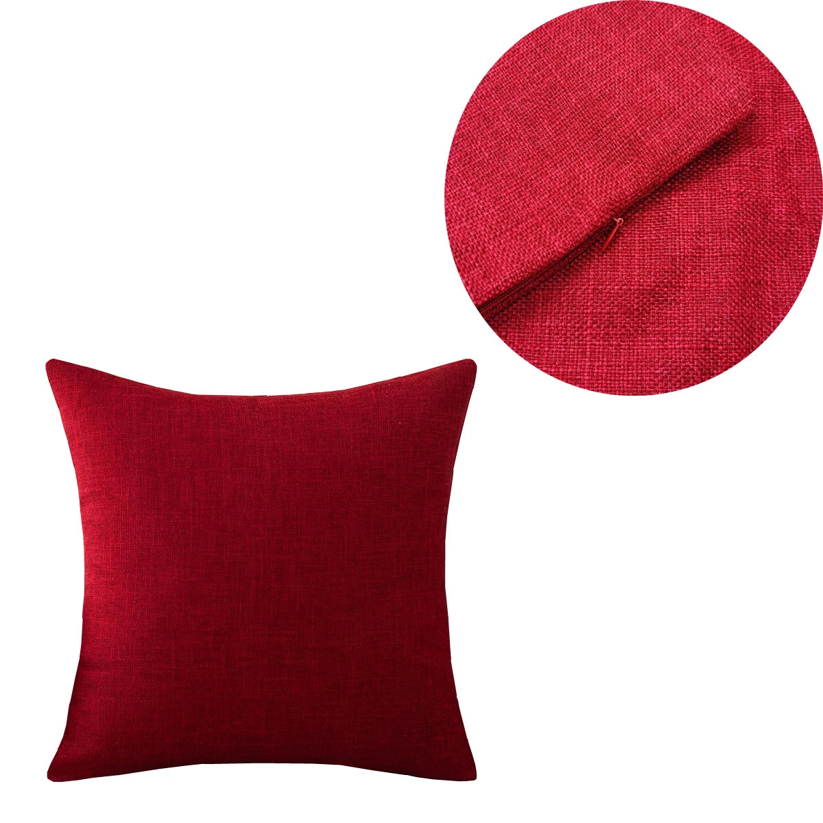 Solid Sofa Cushion Cover 30X50/40X4045X45/40X60/50X50/55X55/60X60 Cozy Linen Home Office Throw Pillow Cover Case