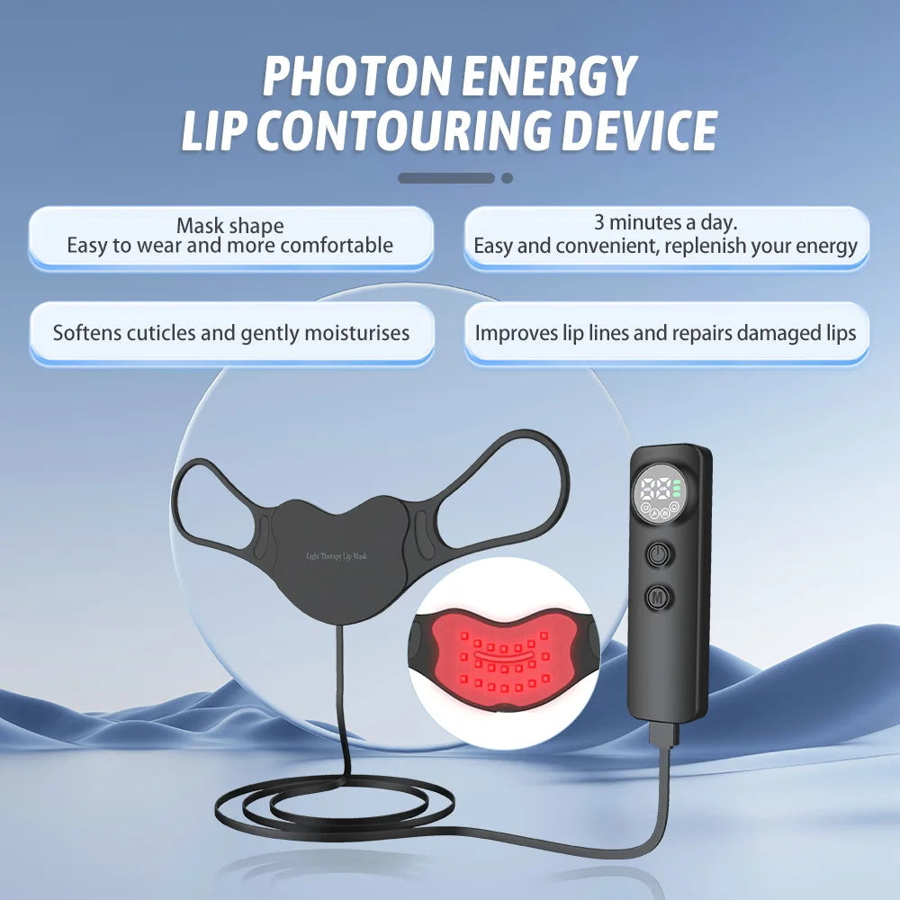4 Modes Photon Lip Beauty Instrument Led Lip Mask Infrared Light Therapy Reduce Lip Line Brighten Lip Color Face Masks Skin Care