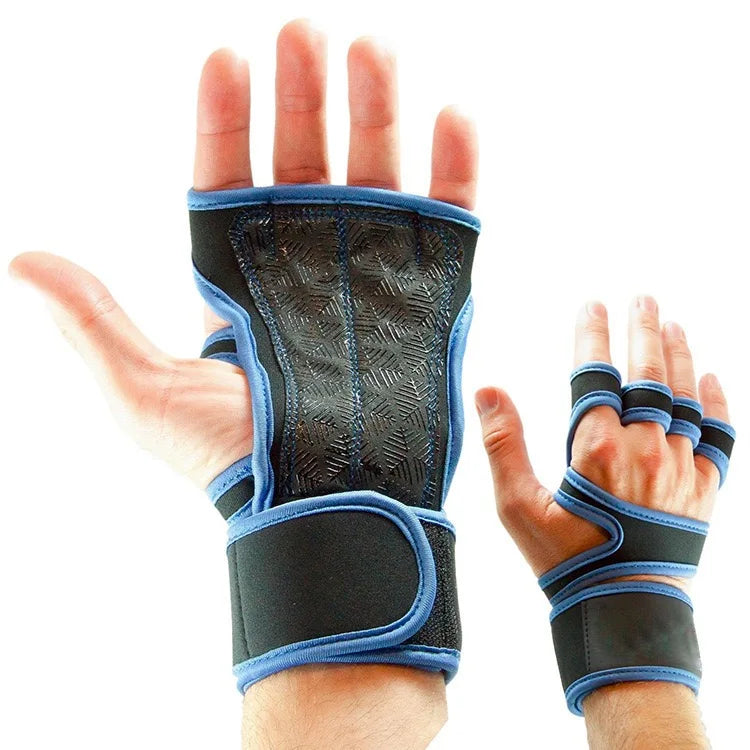 Fitness gloves, crossfit palm protection sports gloves, pressure wrist guards, training weightlifting gloves